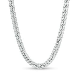 Made in Italy 120 Gauge Solid Curb Chain Necklace in Sterling Silver - 20&quot;