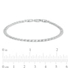 Thumbnail Image 3 of Made in Italy 100 Gauge Diamond-Cut Solid Curb Chain Bracelet in Sterling Silver - 7.5"