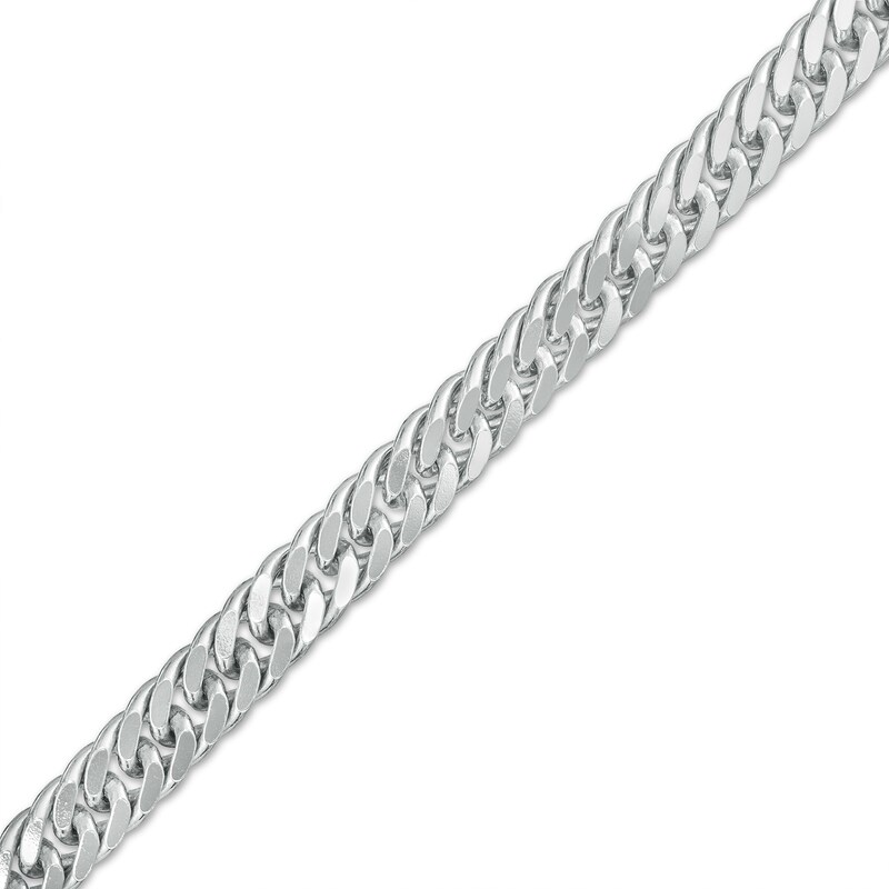 Main Image 1 of Sterling Silver Curb Chain Bracelet Made in Italy - 8.5"
