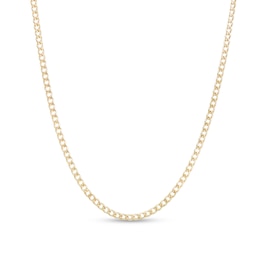 2.2mm Miami Cuban Chain Necklace in 10K Semi-Solid Gold - 18&quot;