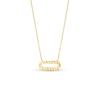 Thumbnail Image 0 of Diamond-Cut Open Oval Necklace in 10K Gold