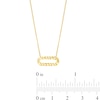 Thumbnail Image 1 of Diamond-Cut Open Oval Necklace in 10K Gold