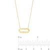 Thumbnail Image 1 of Diamond-Cut Open Oval Necklace in 10K Gold