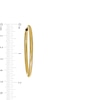 Thumbnail Image 2 of 45 x 3mm Continuous Hoop Earrings in 10K Tube Hollow Gold