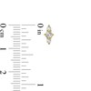 Thumbnail Image 2 of Cubic Zirconia Three Stone Vertical Stud Earrings in 10K Gold