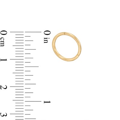 14K Gold Hoop - 18G 3/8"