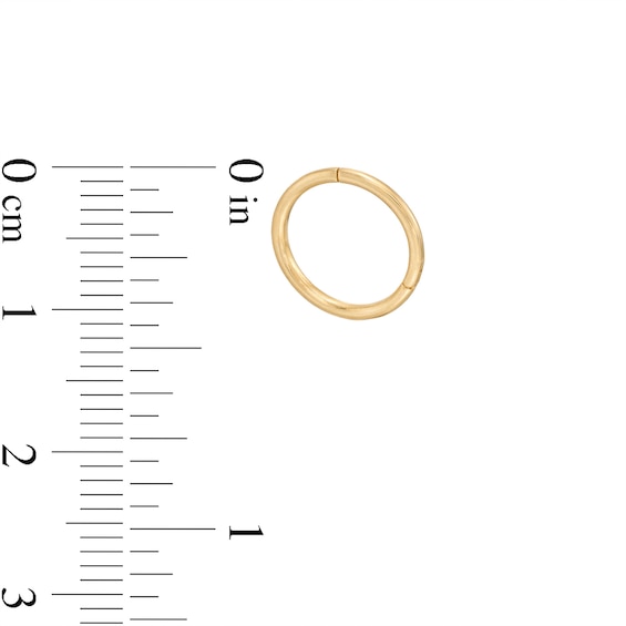 14K Gold Hoop - 18G 3/8"