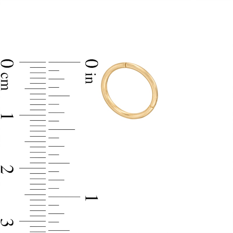 018 Gauge Cartilage Hoop in Solid 14K Gold - 3/8"