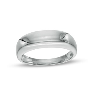 6mm Dome Ring in Sterling Silver - Size 8