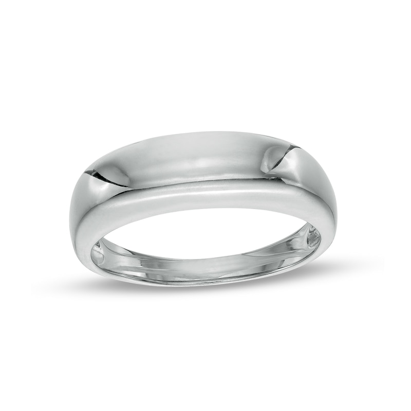 6mm Dome Ring in Sterling Silver - Size 8