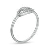 Thumbnail Image 2 of Cubic Zirconia Evil Eye Ring in Sterling Silver - Size 6
