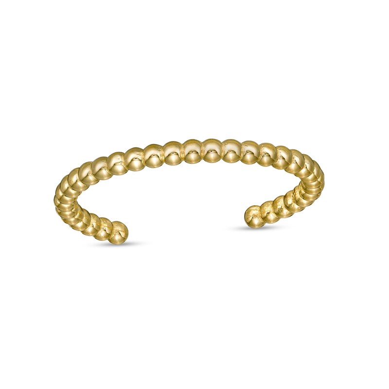 10K Gold Beaded Adjustable Midi/Toe Ring