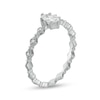 Thumbnail Image 2 of Oval Cubic Zirconia Art Deco Vintage-Style Ring in Solid Sterling Silver - Size 6