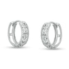 Thumbnail Image 1 of 11mm Diamond-Cut Huggie Hoop Earrings in Sterling Silver