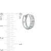 Thumbnail Image 2 of 11mm Diamond-Cut Huggie Hoop Earrings in Sterling Silver