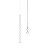 Thumbnail Image 1 of Cubic Zirconia Trio Mini Geometric Triangle Station Necklace in Solid Sterling Silver
