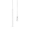 Thumbnail Image 2 of Sterling Silver CZ Mini Geometric Triangle Station Necklace - 16" + 2"
