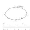 Thumbnail Image 1 of Multi-Shaped Cubic Zirconia Station Bracelet in Solid Sterling Silver – 7.5"