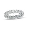 Thumbnail Image 0 of 4mm Cubic Zirconia Eternity Band in Sterling Silver - Size 8