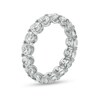 Thumbnail Image 1 of 4mm Cubic Zirconia Eternity Band in Sterling Silver - Size 8