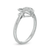 Thumbnail Image 1 of 1/20 CT. T.W. Diamond Double Heart Ring in Sterling Silver