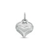 Thumbnail Image 1 of 11 x 12mm Mini Puff Heart Hollow Necklace Charm in Sterling Silver