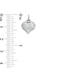 Thumbnail Image 2 of 11 x 12mm Mini Puff Heart Hollow Necklace Charm in Sterling Silver