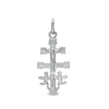 Thumbnail Image 1 of Made in Italy 30 x 15mm Caravaca Cross Necklace Charm in Sterling Silver