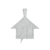 Thumbnail Image 1 of Cubic Zirconia House with Lightning Bolt Necklace Charm in Sterling Silver