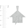 Thumbnail Image 2 of Cubic Zirconia House with Lightning Bolt Necklace Charm in Sterling Silver