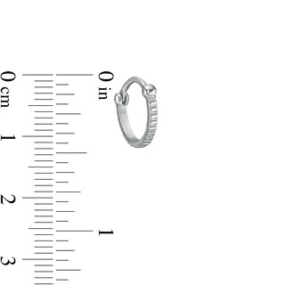 Stainless Steel and Brass Ribbed Gear Hoop - 18G 3/8"