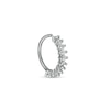 Thumbnail Image 1 of 018 Gauge Cubic Zirconia Cartilage Hoop in Stainless Steel and Brass - 5/16"