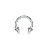 Thumbnail Image 1 of Titanium Spiked Ends Horseshoe - 16G 5/16"