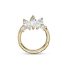 Thumbnail Image 0 of 14K Solid Gold CZ Marquise and Round Tiara Cartilage Hoop - 18G 5/16"