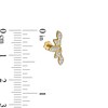 Thumbnail Image 1 of 018 Gauge Diamond Accent Marquise Frame Graduated Curved Cartilage Barbell in 14K Gold - 5/16"