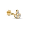 Thumbnail Image 1 of 018 Gauge Diamond Accent Marquise Frame Tri-Leaf Cartilage Barbell in 14K Semi-Solid Gold - 5/16"
