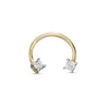 Thumbnail Image 1 of 016 Gauge Diamond Accent Horseshoe in 14K Gold - 5/16"