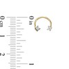 Thumbnail Image 2 of 016 Gauge Diamond Accent Horseshoe in 14K Gold - 5/16"