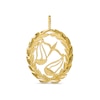 Thumbnail Image 0 of Garland Wreath Frame Libra Necklace Charm in 10K Gold Casting Solid