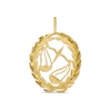 Thumbnail Image 1 of Garland Wreath Frame Libra Necklace Charm in 10K Gold Casting Solid