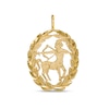 Thumbnail Image 0 of Garland Wreath Frame Sagittarius Necklace Charm in 10K Gold Casting Solid