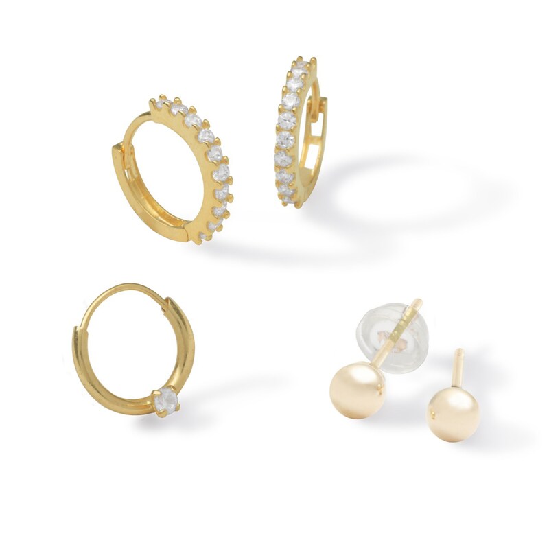 The Everyday Earrings Set in Gold