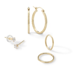 The Essential Earrings Set in 10K Gold