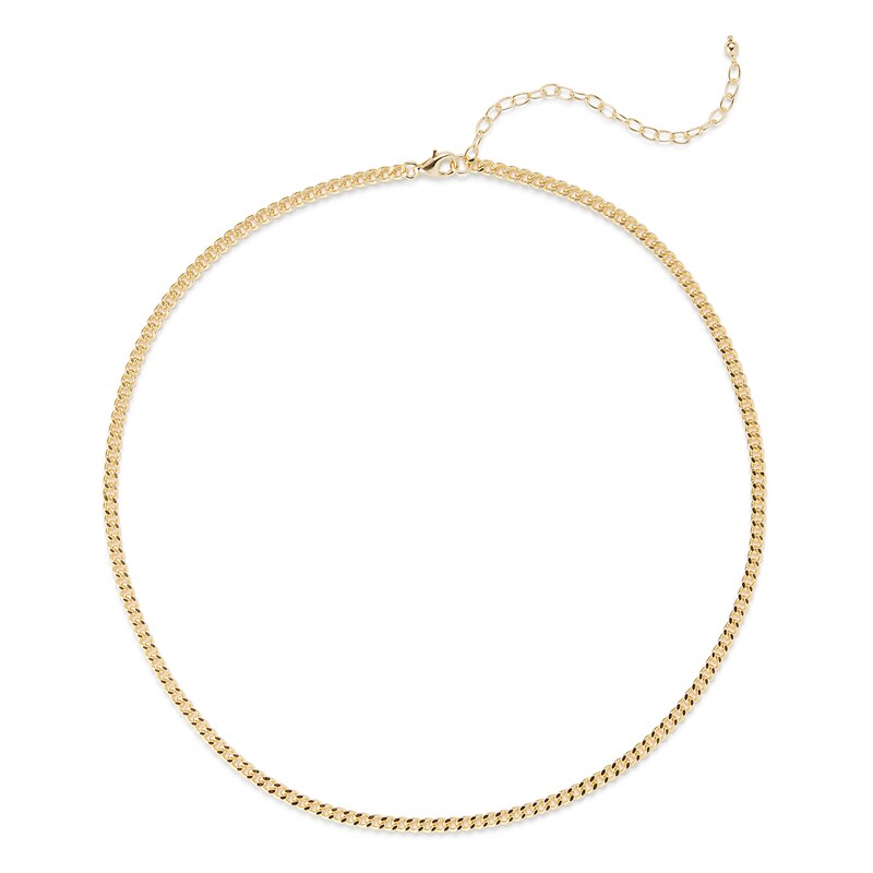 banter.com | Gauge Curb Chain Necklace in Sterling Silver with 18K Gold Plate