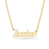 Thumbnail Image 1 of 14K Gold Gothic Name Necklace - 18"