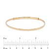 3.96mm Diamond-Cut Slip-On Bangle in 10K Hollow Gold