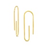 Thumbnail Image 0 of 3.7mm Paper Clip Threader Earrings in 10K Gold