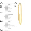 Thumbnail Image 1 of 3.7mm Paper Clip Threader Earrings in 10K Gold