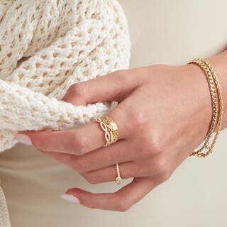 6.6mm Filigree Band in 10K Gold – Size 7
