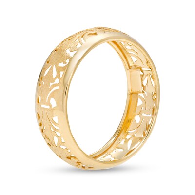 6.6mm Filigree Band in 10K Gold – Size 7